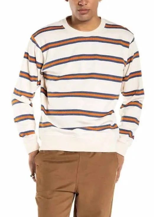 Gestreiftes Sweatshirt aus Bio-Baumwolle | Beige "wigan ivoire", Olow, Foto 2