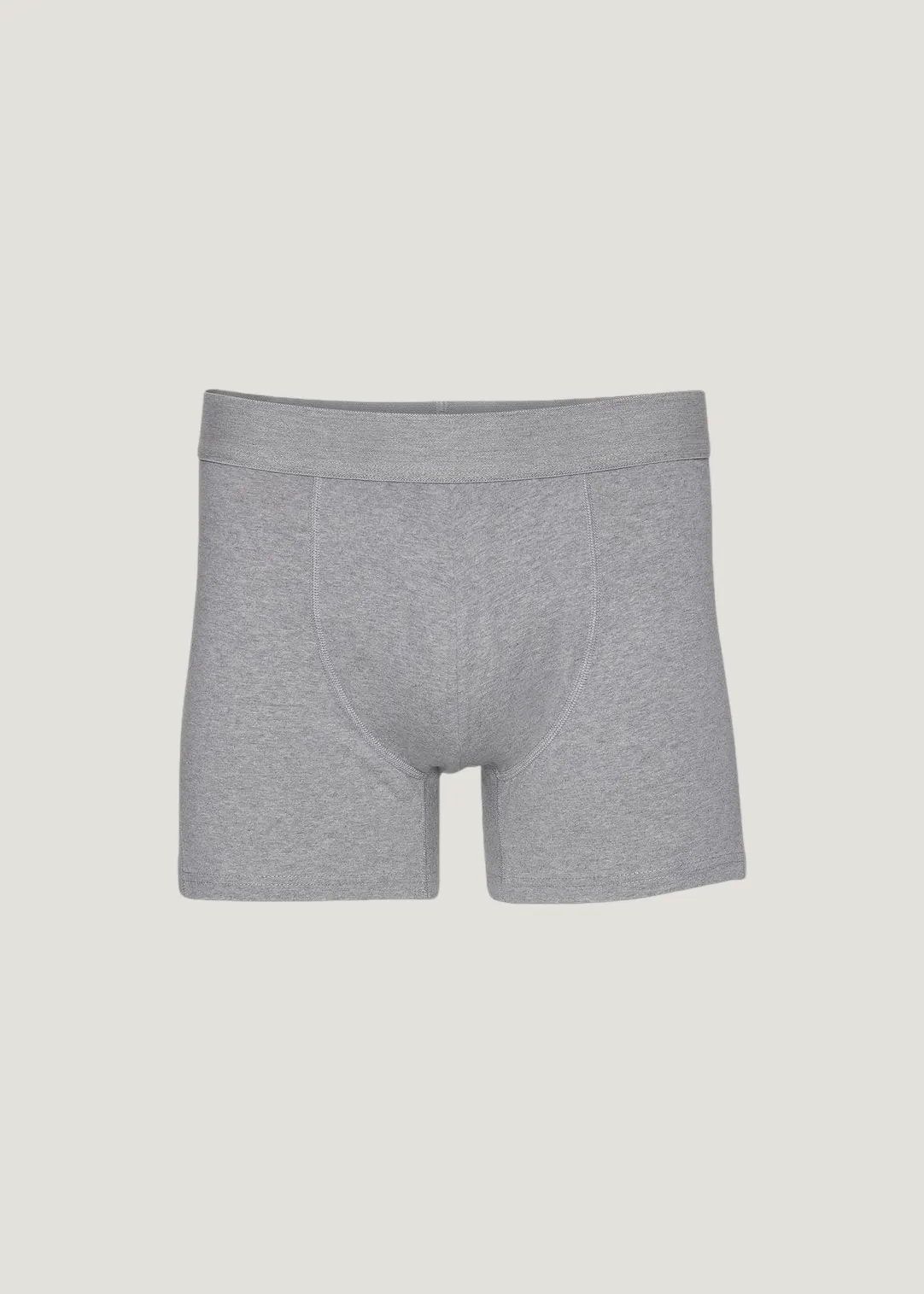 Boxer uni en coton bio | gris "heather grey", Colorful Standard, photo 1