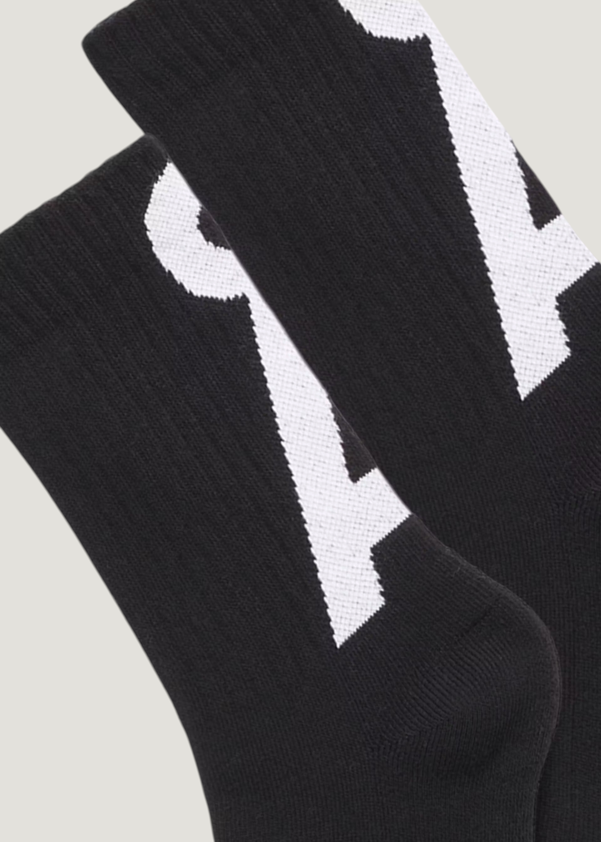 Chaussettes en coton biologique | noir et blanc "saamus short - black - white", Armedangels, photo 2