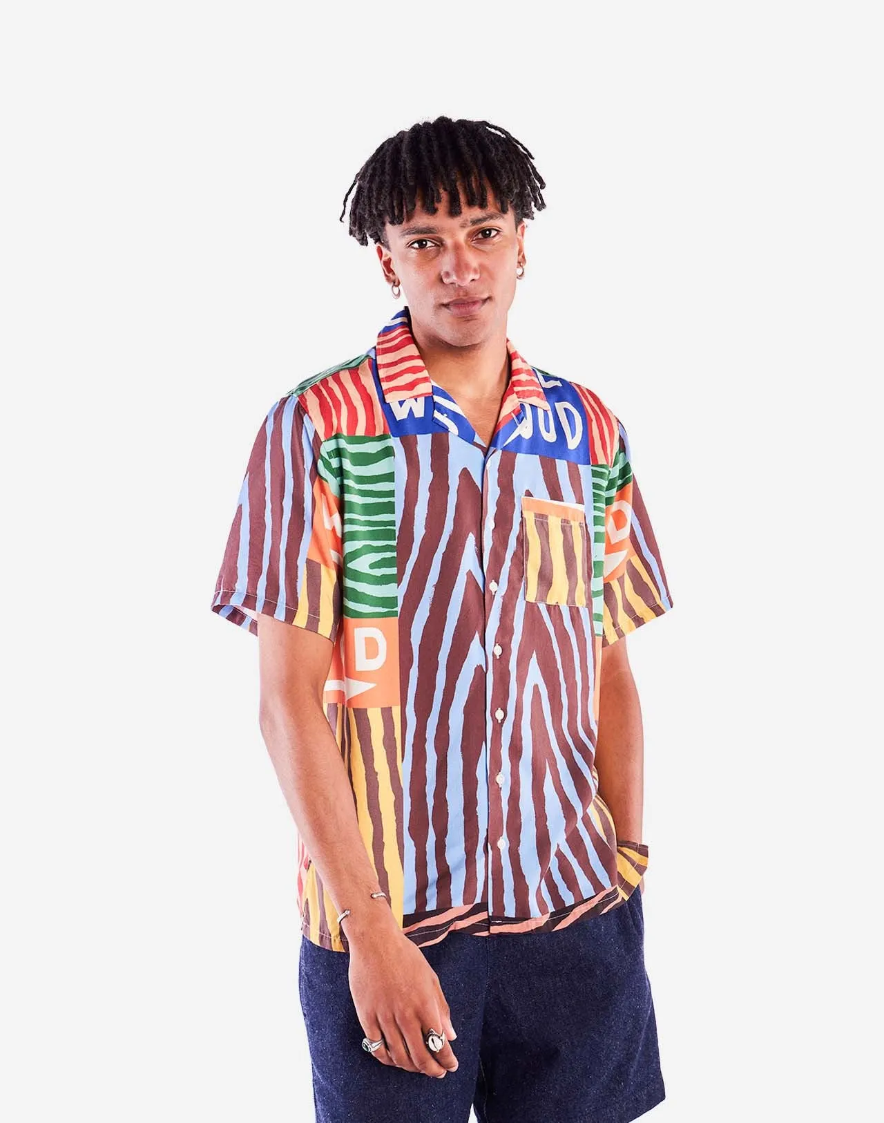 Chemise en tencel® (procédé lyocell) | marron "chemise aloha firewood - firewood", Olow, photo 1
