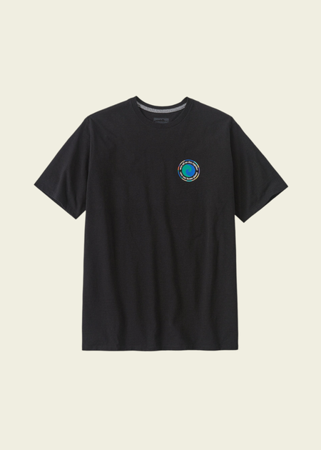 T-shirt imprimé en matières recyclées | noir "unity fitz responsibili-tee ink black" - Patagonia