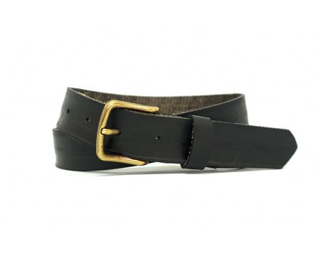 Ceinture en pneu upcyclé | noir "voiture charbon" - La Vie est Belt