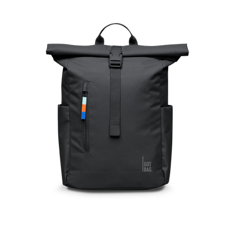 Sac à dos imperméable 22l en matière recyclée | black "rolltop easy small black"