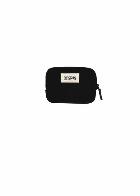 Porte-monnaie en coton bio | noir "lili noir", Hindbag, photo 2