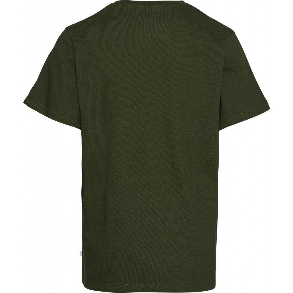 T-shirt ample vert forêt en coton bio, Knowledge Cotton Apparel, photo 2