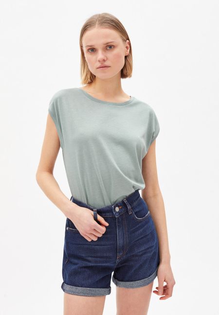 T-shirt vert d'eau en tencel - jilaa