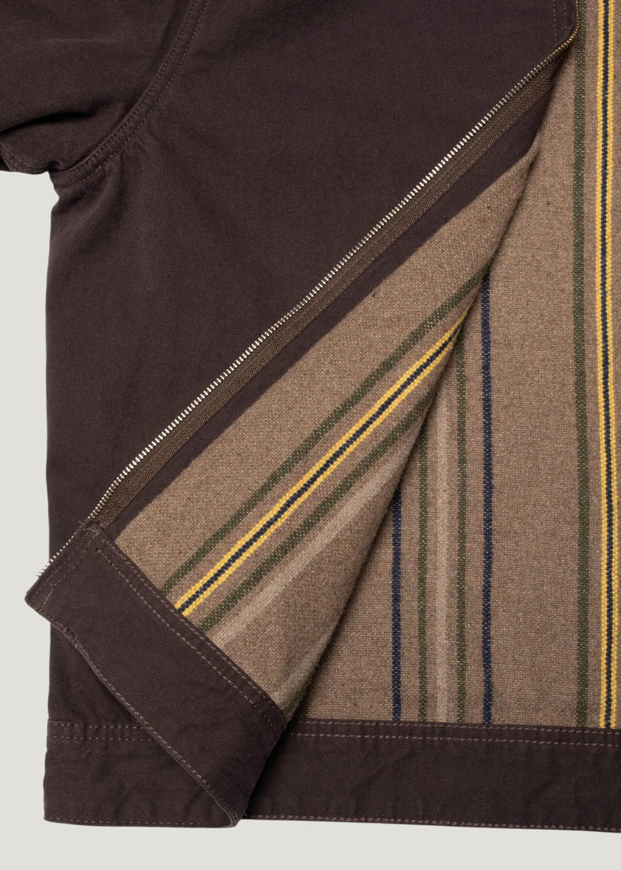 Veste zippée en coton bio | marron "Blake zip jacket duck canvas - dark-brown", Nudie Jeans, photo 6