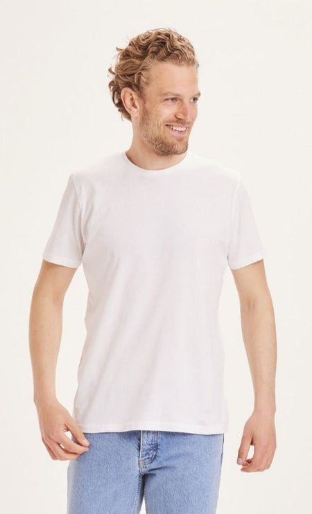 T-shirt en coton bio | blanc "basic tee bright white"
