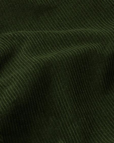Pantalon en velours côtelé de coton bio | vert "bottle green corduroy five pockets pants", Thinking Mu, photo 6