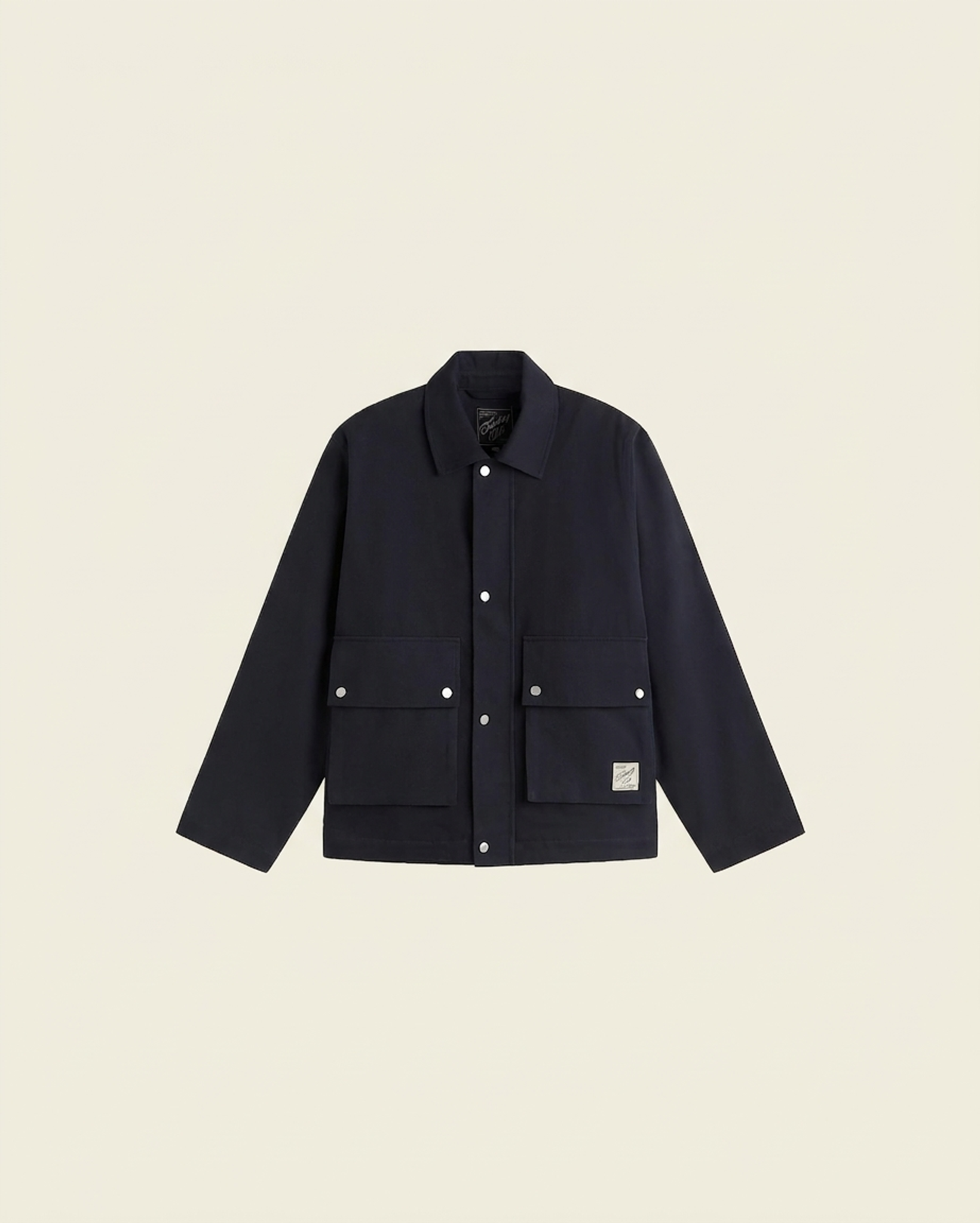Jacke aus Bio-Baumwolle | Marine "navy callum jacket", Thinking Mu, Foto 4