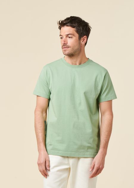 T-shirt en coton bio | vert sauge