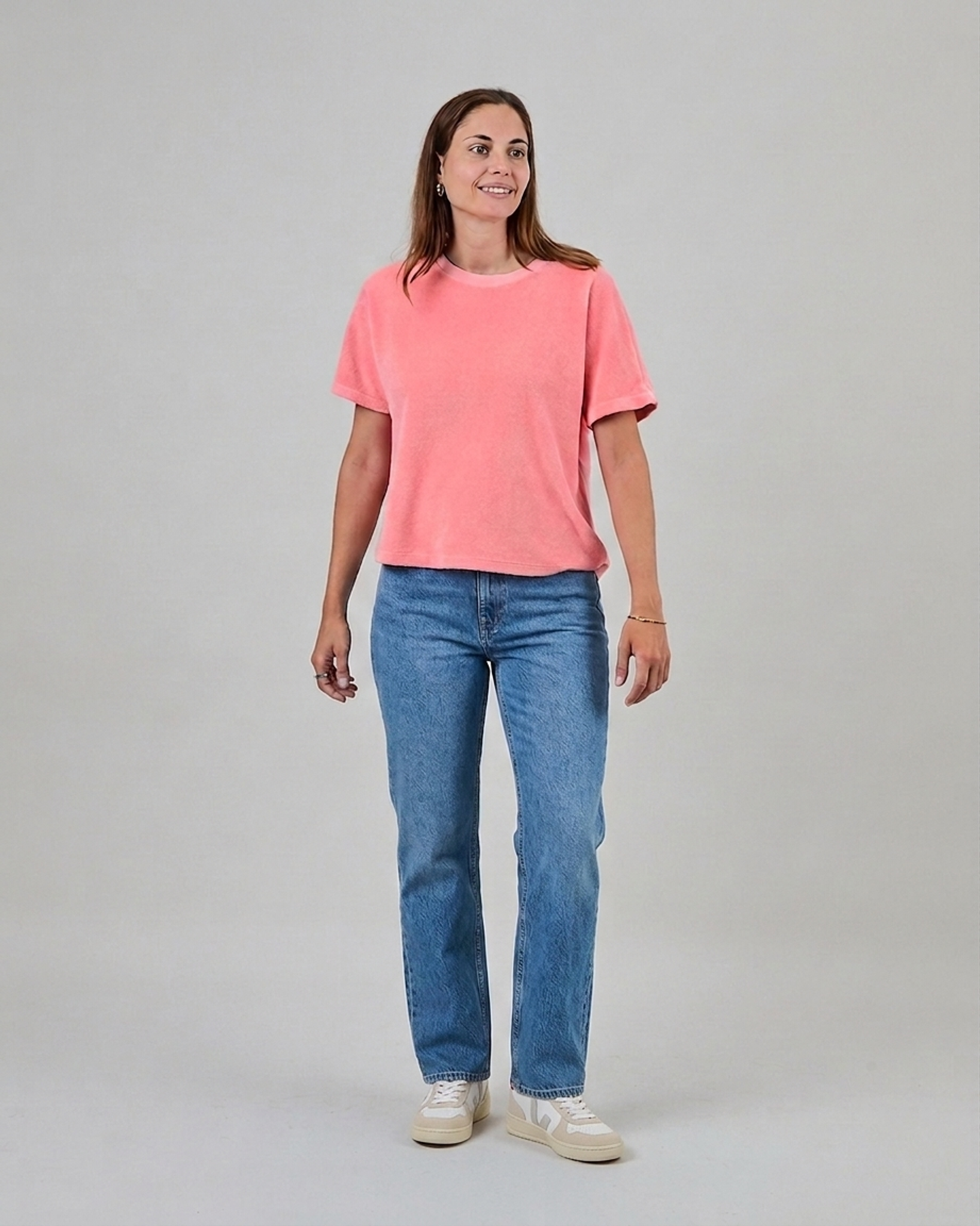 T-shirt en coton bio | pêche "terry oversize tee peach", Brava Fabrics, photo 3