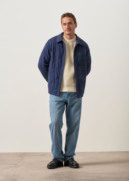Veste en coton biologique | bleu "daily quilted shirt jkt - nena", Patagonia, photo 4