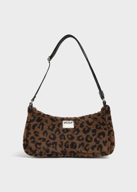 Sac d'épaule matières recyclées | marron "simona shoulder bag - simona"