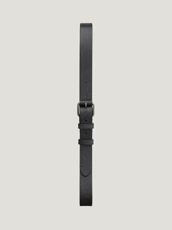 Ceinture en cuir tannage végétal | noir "dwayne", Nudie Jeans
