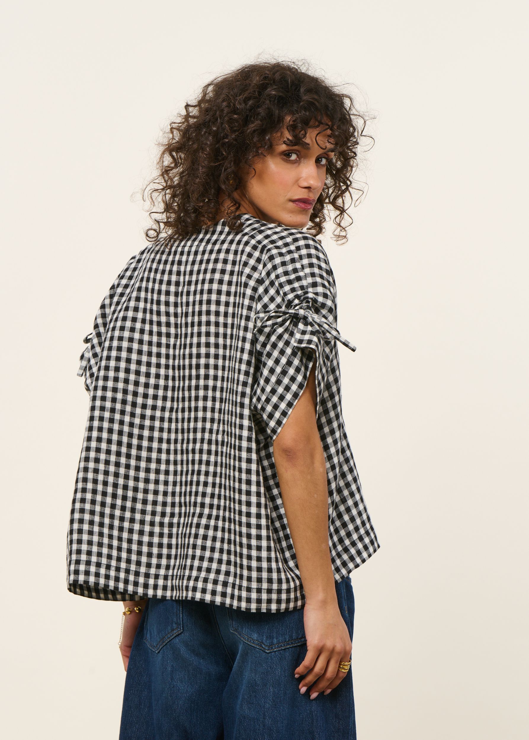 Blouse marie lin vichy, Bonjour Demain, photo 3