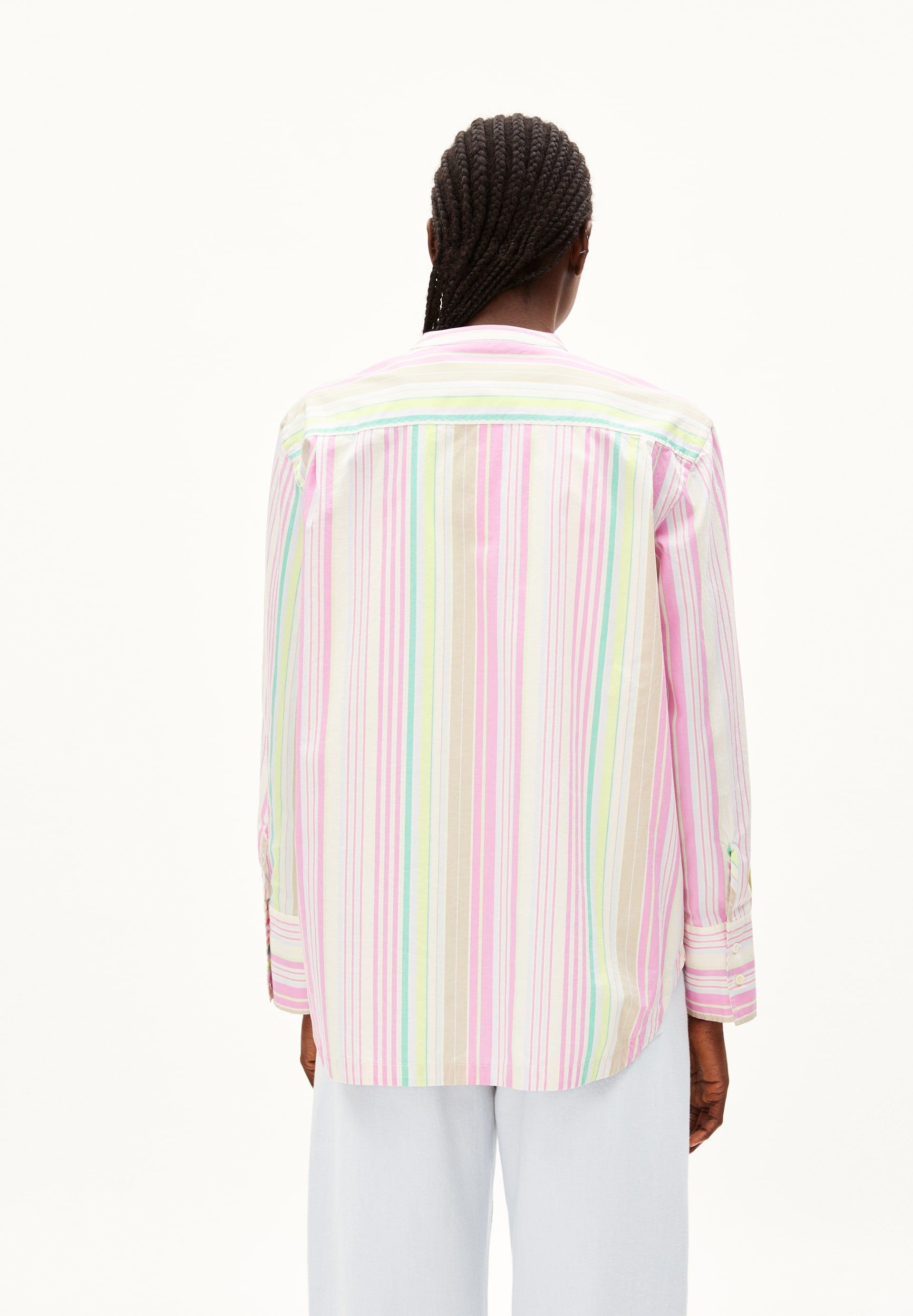 Mehrfarbig gestreiftes Hemd aus Bio-Baumwolle - sennaama stripes white, Armedangels, Foto 4