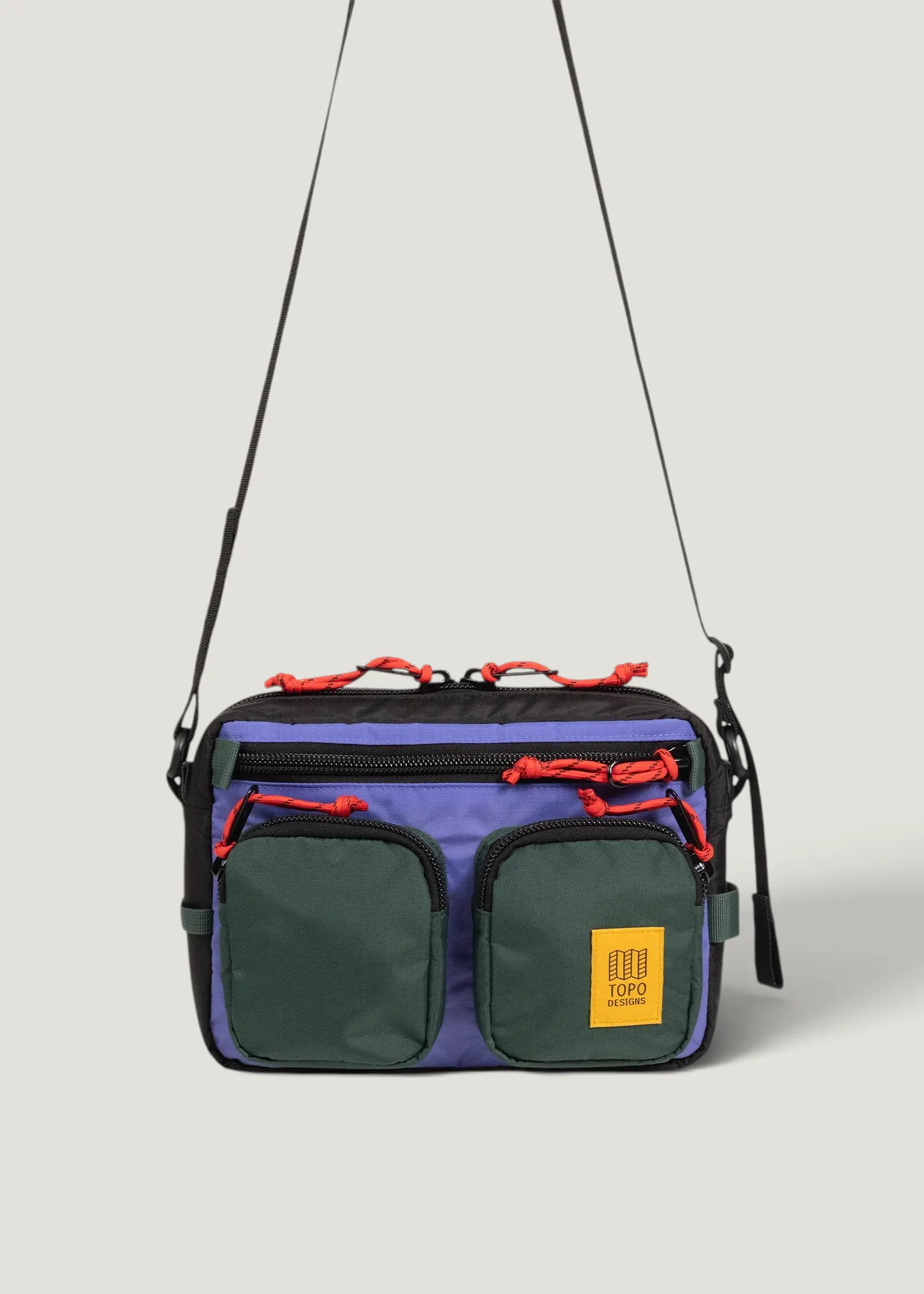 Sac bandoulière 3,5L en matière recyclée | multicolore "Block bag 3.5l - very peri / forest", Topo Designs, photo 5