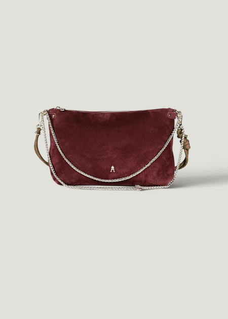 Sac à main en suède | bordeaux "mallow - suede burgundy", Craie Studio