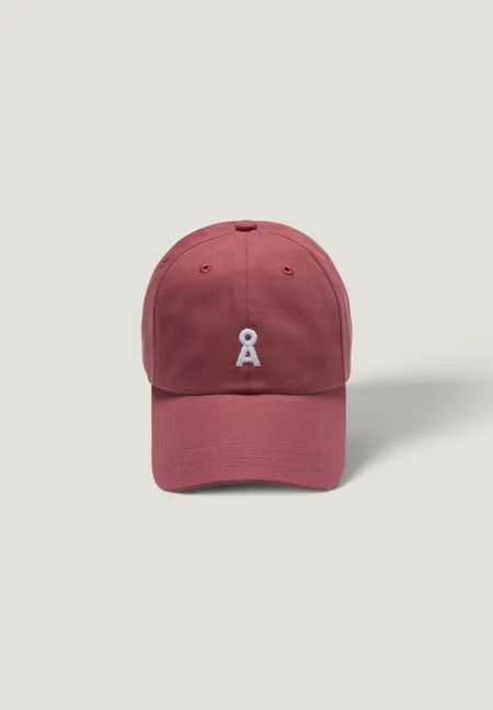 Casquette baseball en coton bio | rouge clair "yenaas bold cap - velvet ember", Armedangels