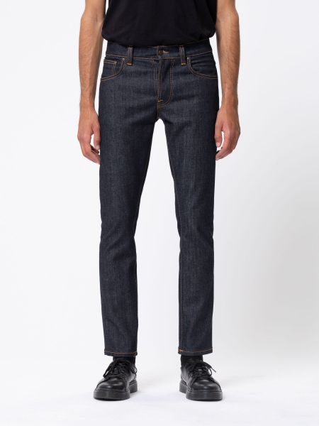 Jean slim en coton bio | brut "grim tim dry true navy"