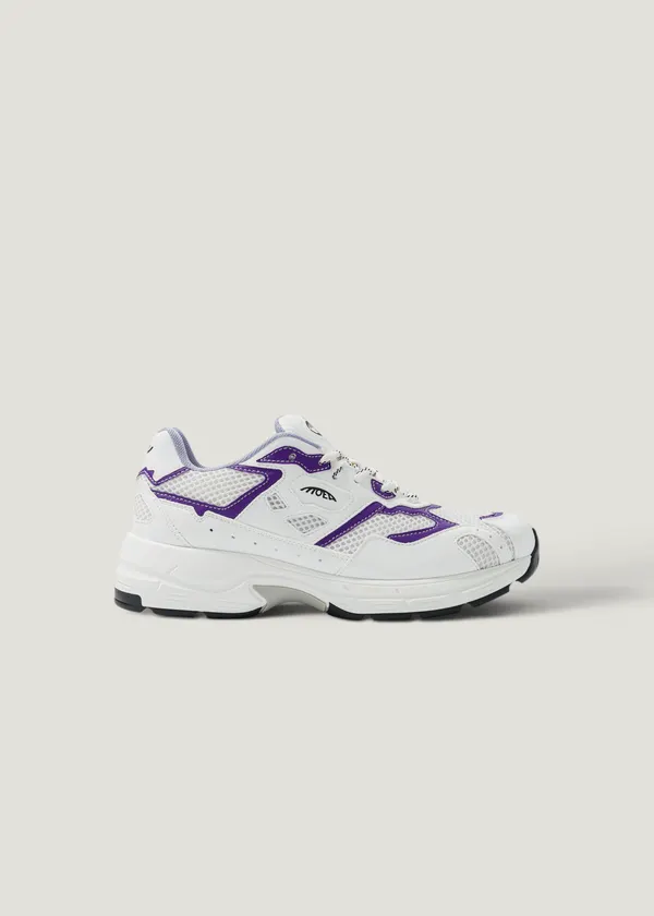 Baskets vegan | blanc et violet "rush - white & purple", Moea