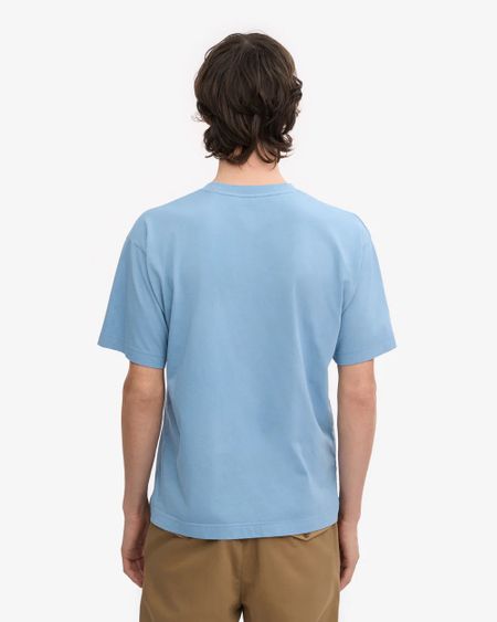 T-shirt oversize en coton bio | bleu "seaside blue" - Colorful Standard