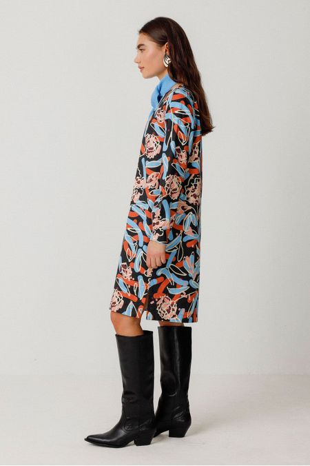 Robe en coton et lenzing | multicolore "vestido edurtzeta lorea", SKFK, photo 4