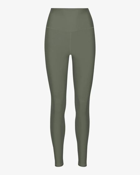 Legging en matière recyclée | dusty olive "active high-rise legging - dusty olive"