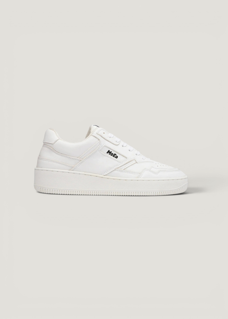 Baskets vegan en matière végétale | blanc "gen 1 corn full white" - Moea