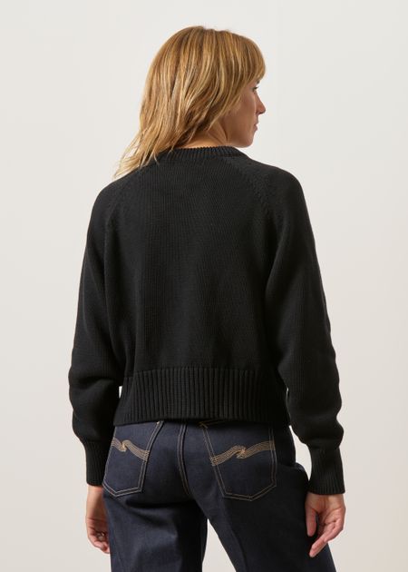 Cardigan aus Bio-Baumwolle | schwarz "Sivia", Jan'n June, Foto 5