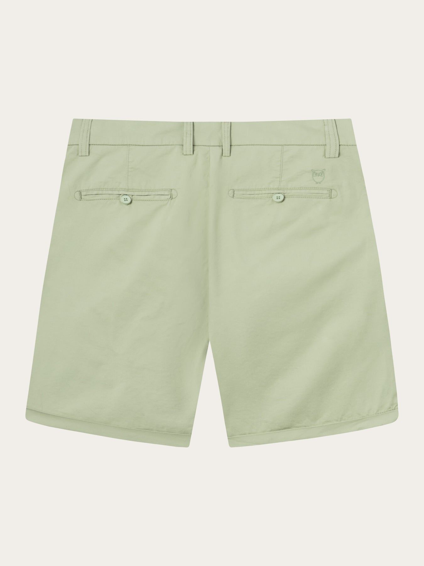 Short chino vert clair en coton bio - chino poplin swamp, Knowledge Cotton Apparel, photo 7