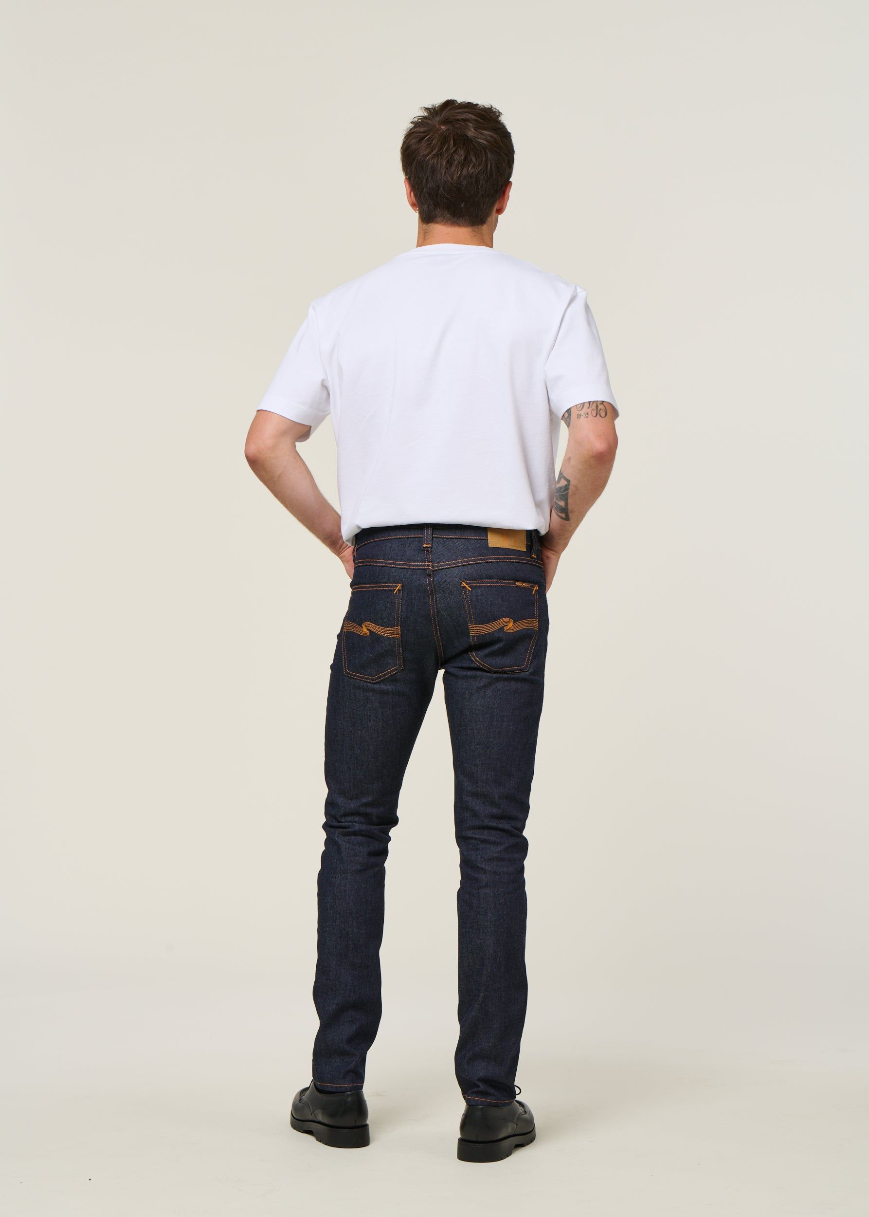 Jean slim en coton bio | brut "lean dean dry 16 dips", Nudie Jeans, photo 5
