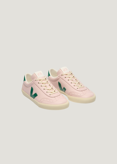 Baskets en cuir | rose "Volley - petale_golf_calcaire" - Veja