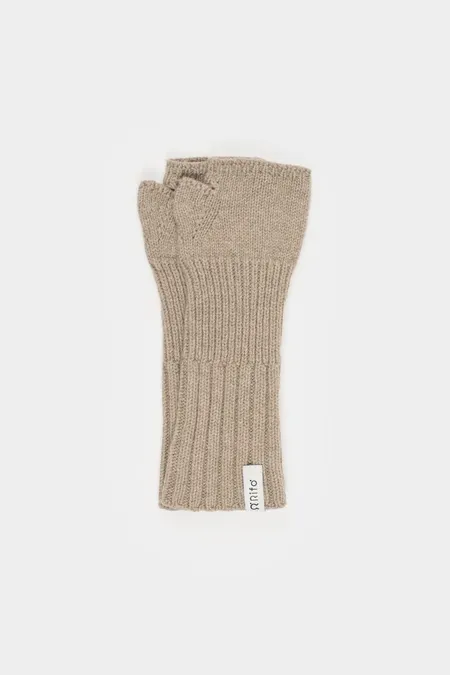 Mitaines en cachemire recyclé | beige "manicotti tamara beige sabbia", Rifò