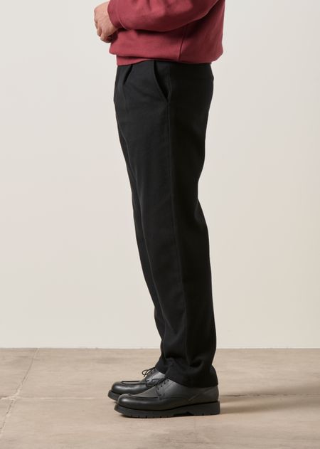 Flanellhose aus Bio-Baumwolle | Schwarz "Flannel everyday pant - true black", Rotholz, Foto 4
