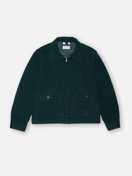 Veste en laine recyclée | vert "blake wool jacket - racing green"