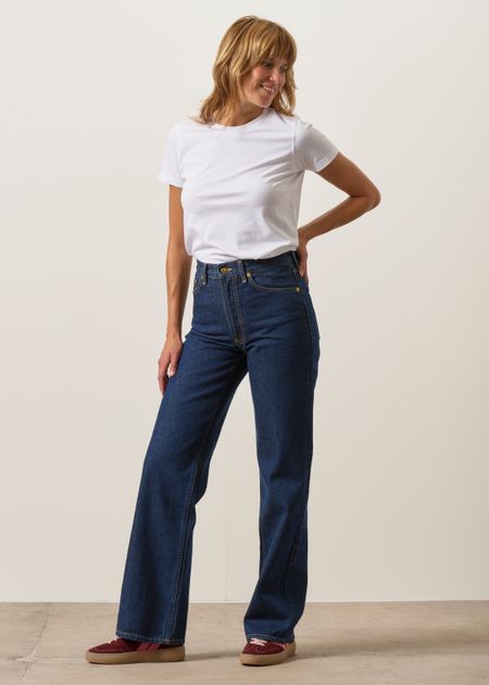 Jean droit large en coton bio | bleu brut "clean eileen classic blue" - Nudie Jeans