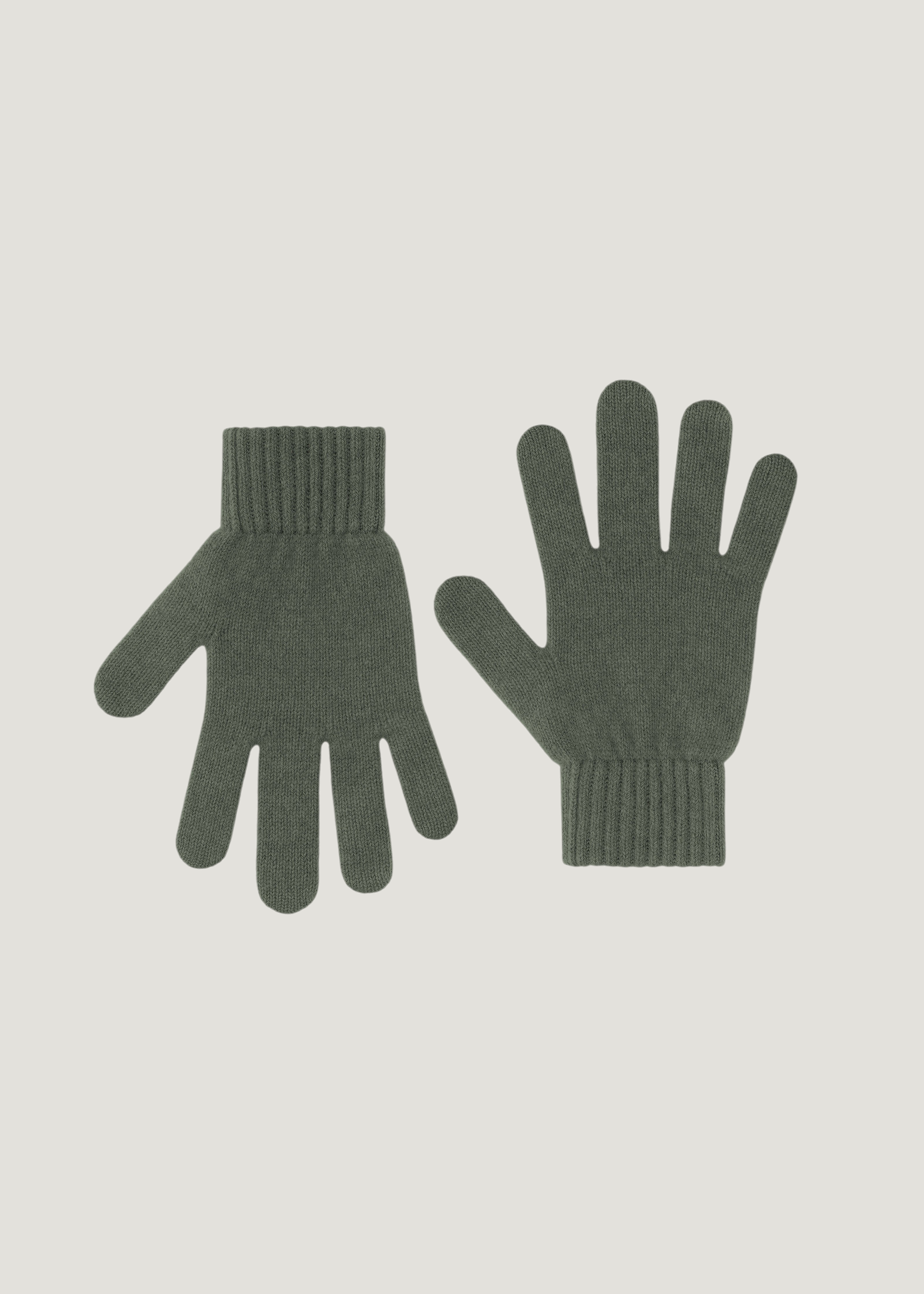 Gants en laine mérinos recyclée | kaki "merino wool gloves - dusty olive", Colorful Standard, photo 1