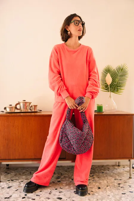 Sac matelassé - mini fleurs fuchsia - mini-fleurs-fuchsia, We Are Jolies, photo 4
