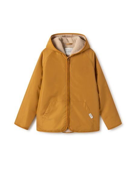 Manteau en matière recyclée | jaune "laurie technical hooded jacket mustard"
