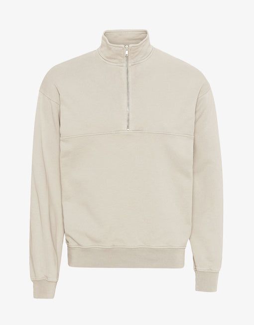 Sweat col zippé mixte en coton bio | écru "ivory white", Colorful Standard, photo 6