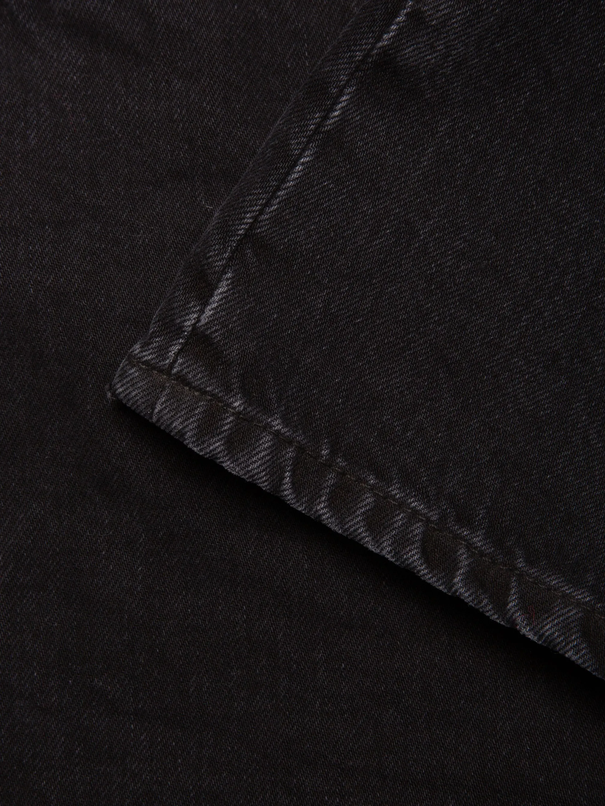 Short en jean de coton bio | noir "maeve denim shorts smooth black", Nudie Jeans, photo 5