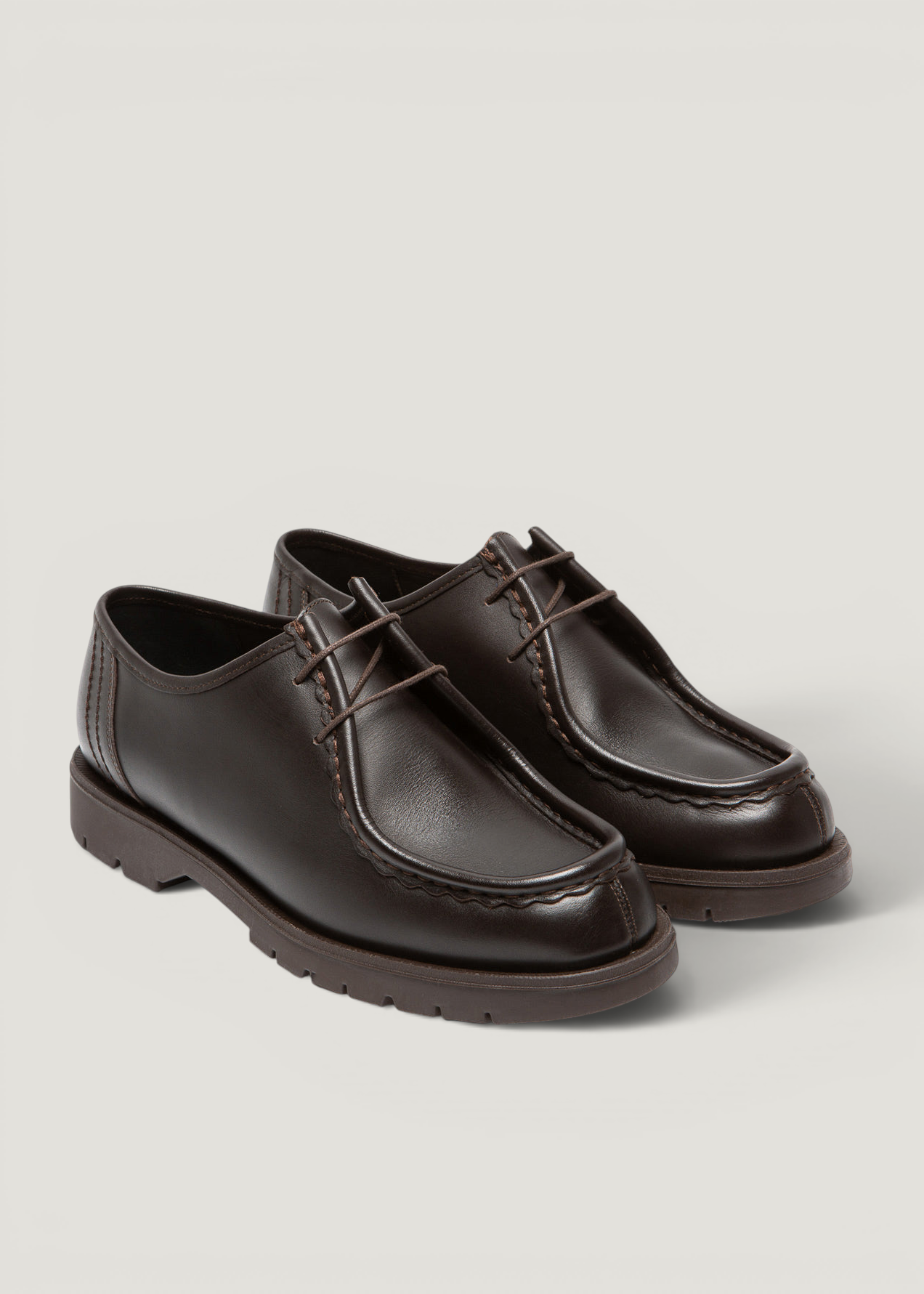 Derbies made in france en cuir certifié | marron "padror marron", Kleman, photo 2