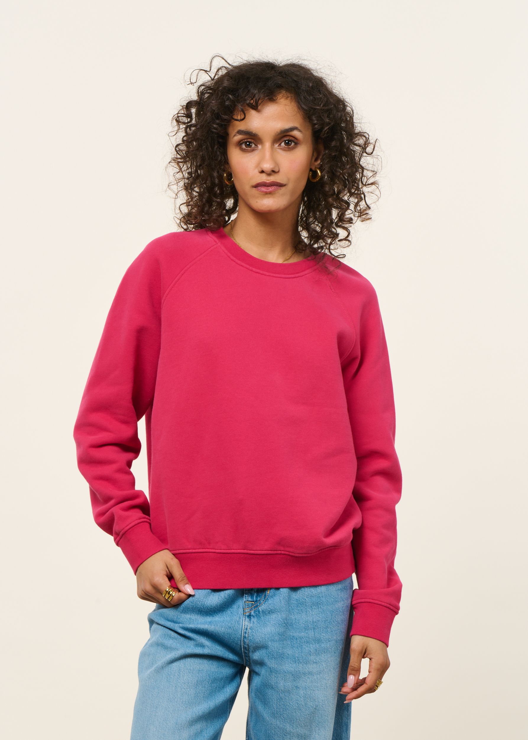 Sweat en coton bio | fuchsia, WeDressFair, photo 6