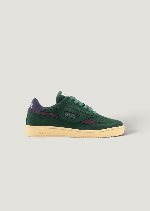 Baskets en cuir suède certifié | vert "M89 icon - teal & plum", SAYE