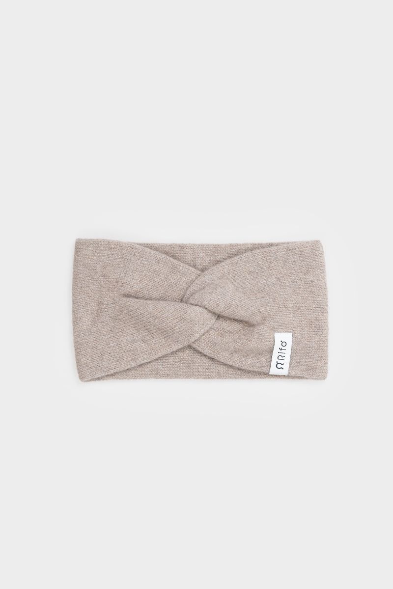Bandeau en cachemire recyclé | beige "fascia nadia - beige sabbia", Rifò, photo 1