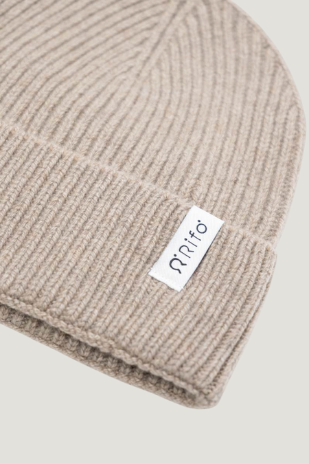 Bonnet en cachemire recyclé | beige "cappello marcello beige sabbia", Rifò, photo 2