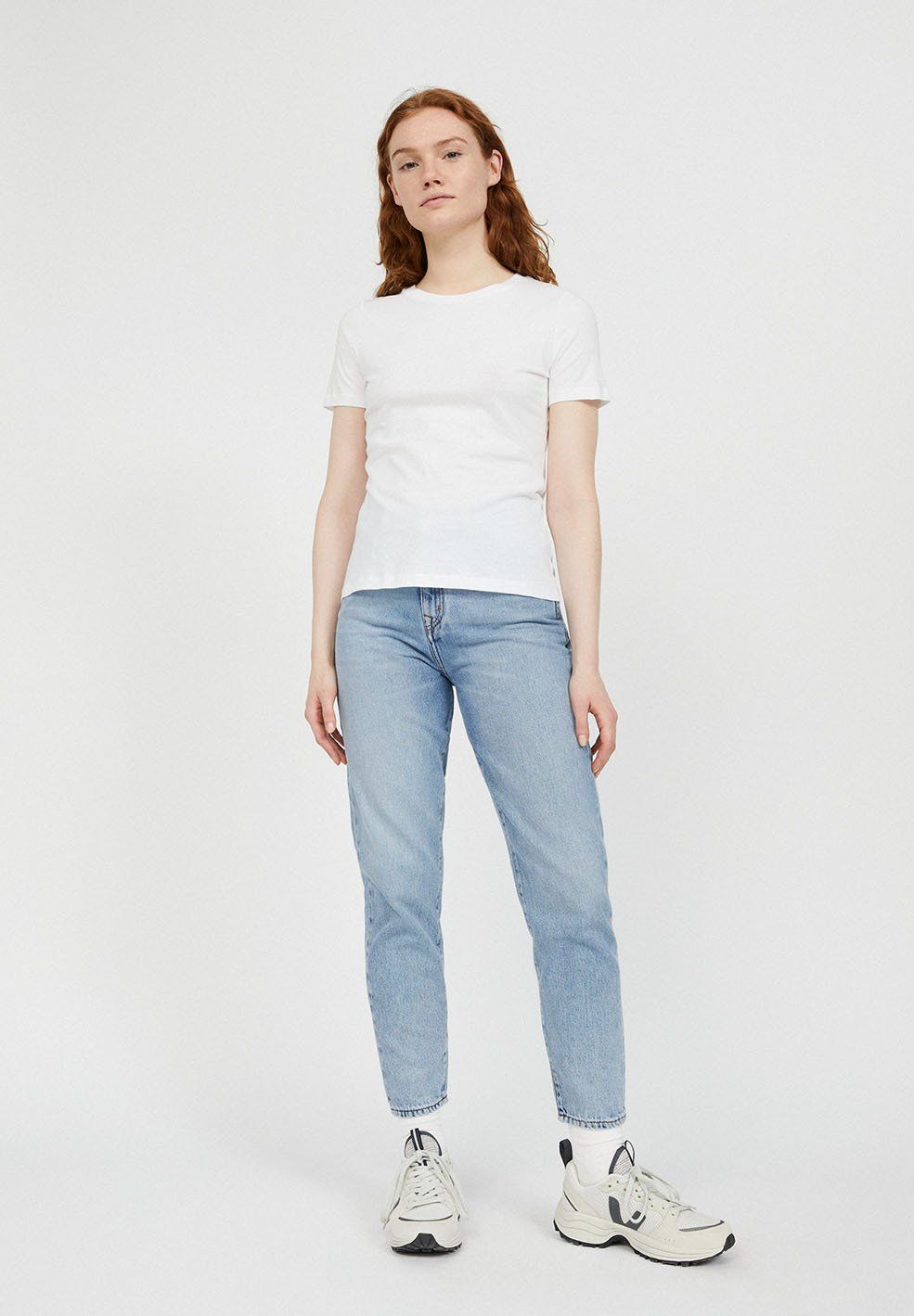 T-shirt uni blanc en coton - lidaa, Armedangels, photo 7