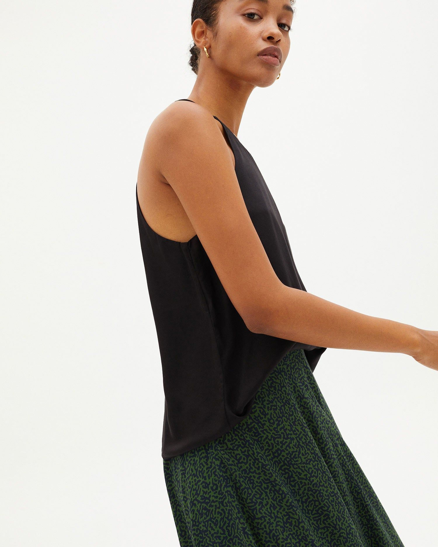 Top noir en tencel - black ricci top, Thinking Mu, photo 2